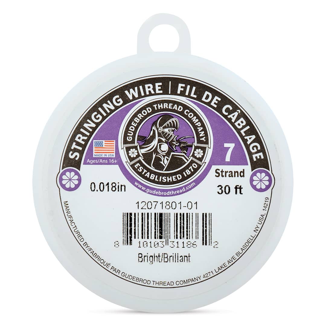 Open in modal - Gudebrod 7 Strand Stainless Steel Stringing Wire - 30' x .018"