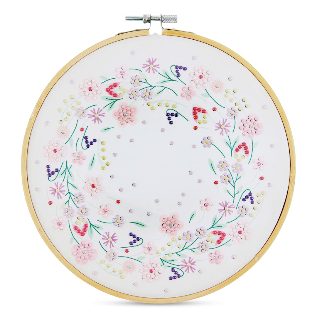 Open in modal - Rico Design Diamond Painting DIY Kit - Sparkling Floral Wreath