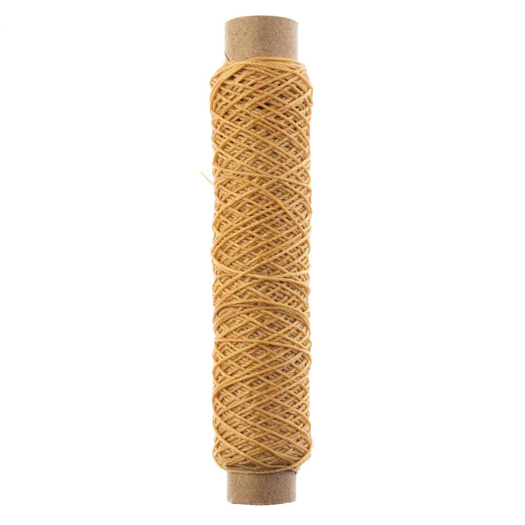 Open in modal - Gudebrod Waxed Polyester Thread - Natural, 25 yd Spool