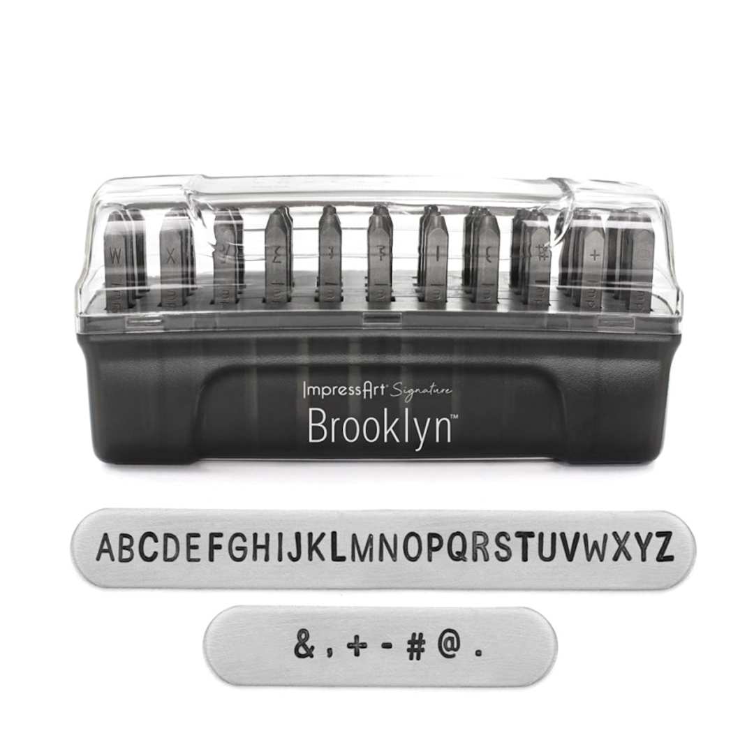 Open in modal - ImpressArt Signature Letter and Number Stamp Set - Uppercase Letters, 3 mm