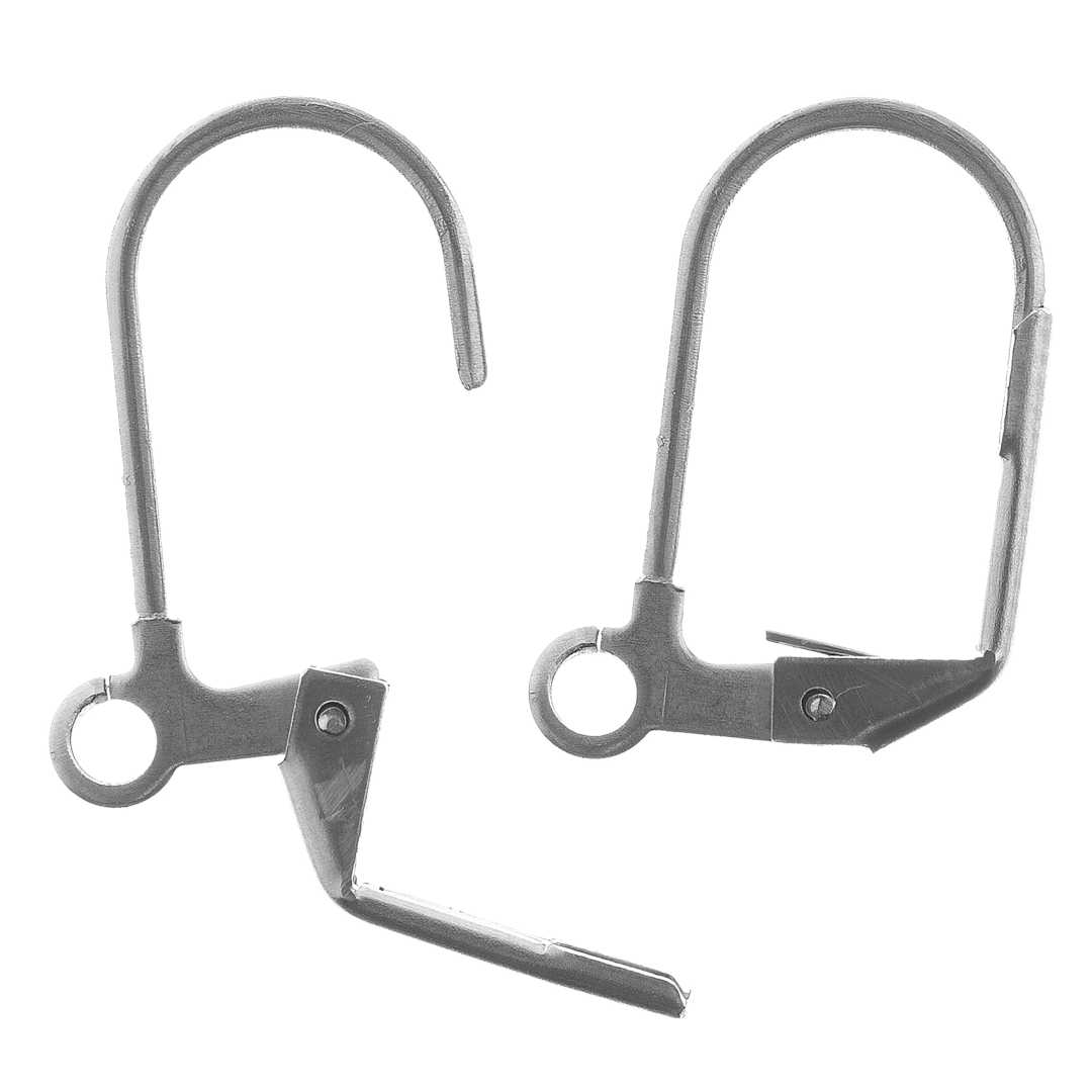 Open in modal - John Bead Stainless Steel Earwires - Leverback, 12 mm x 17 mm