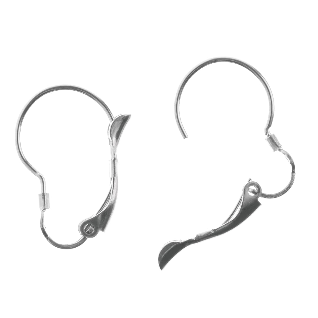Open in modal - John Bead Stainless Steel Earwires - Leverback, 21 mm