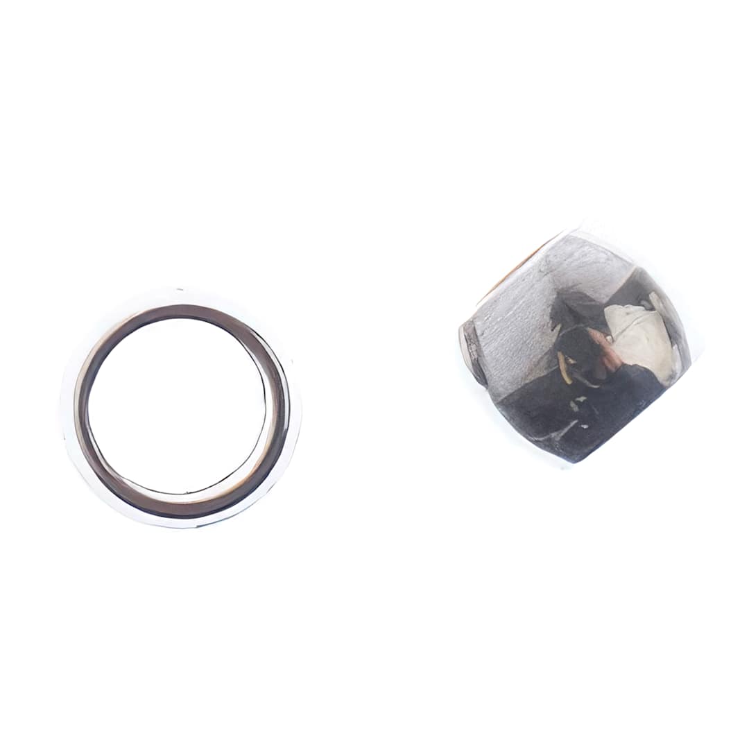 Open in modal - John Bead Stainless Steel Crimp Beads - Pkg of 50, 2 mm