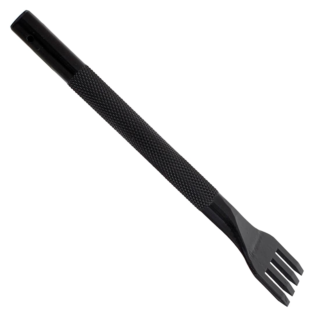 Open in modal - John Bead Metal Complex Leather Lacing Chisel - 4-Prong, Straight, 3.1 mm