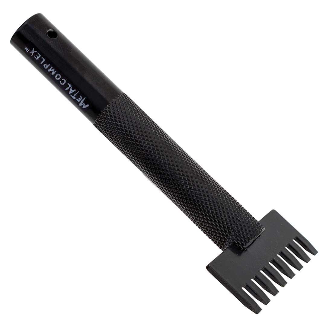 Open in modal - John Bead Metal Complex Leather Lacing Chisel - 8-Prong, Straight, 3.1 mm