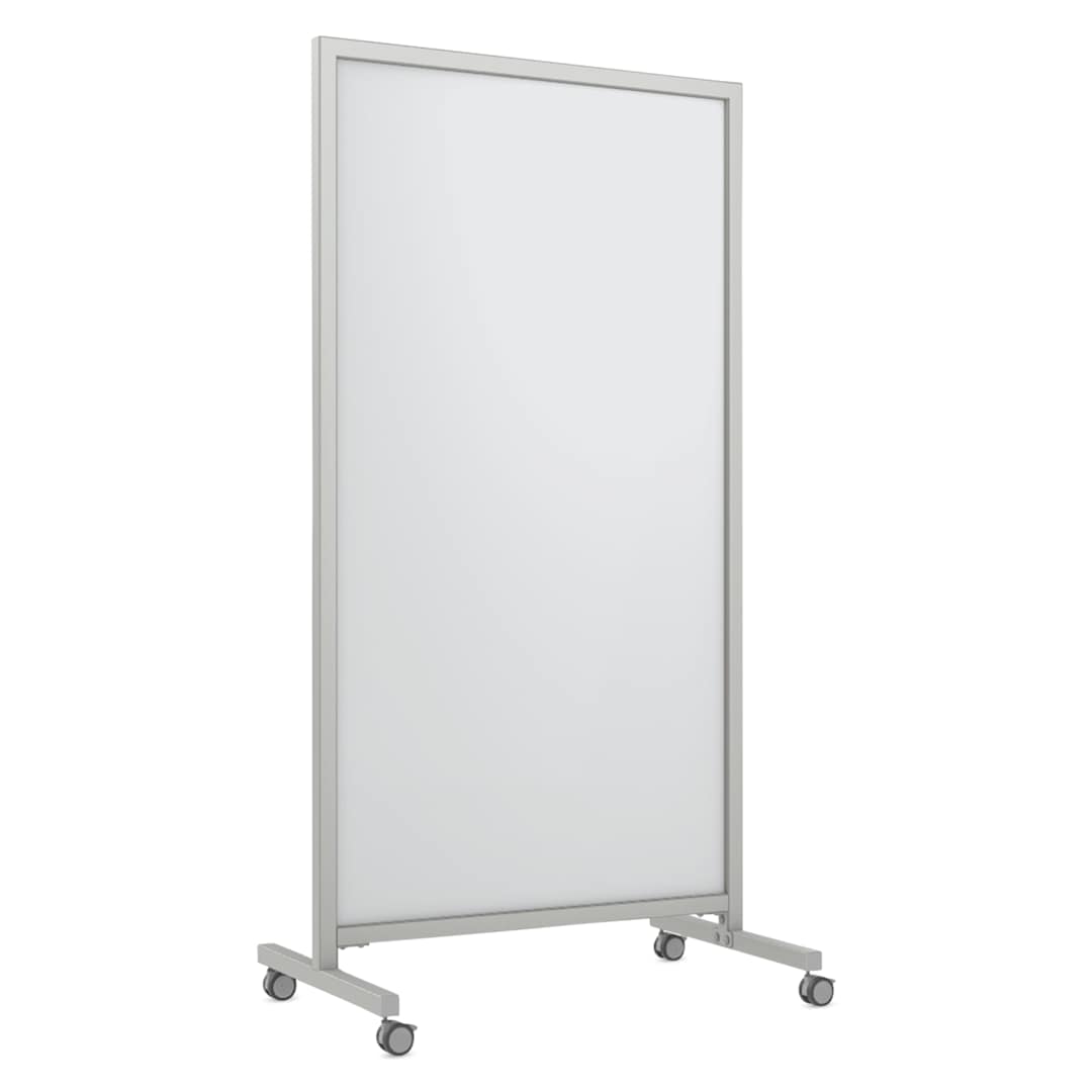 Open in modal - Ghent EZ Mobile Magnetic Glassboard - White, 38" x 75"