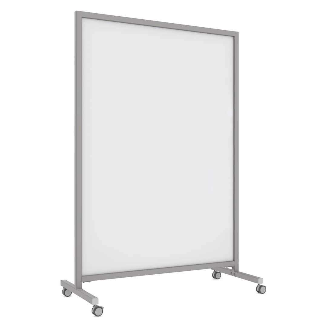 Open in modal - Ghent EZ Mobile Magnetic Glassboard - White, 50" x 75"