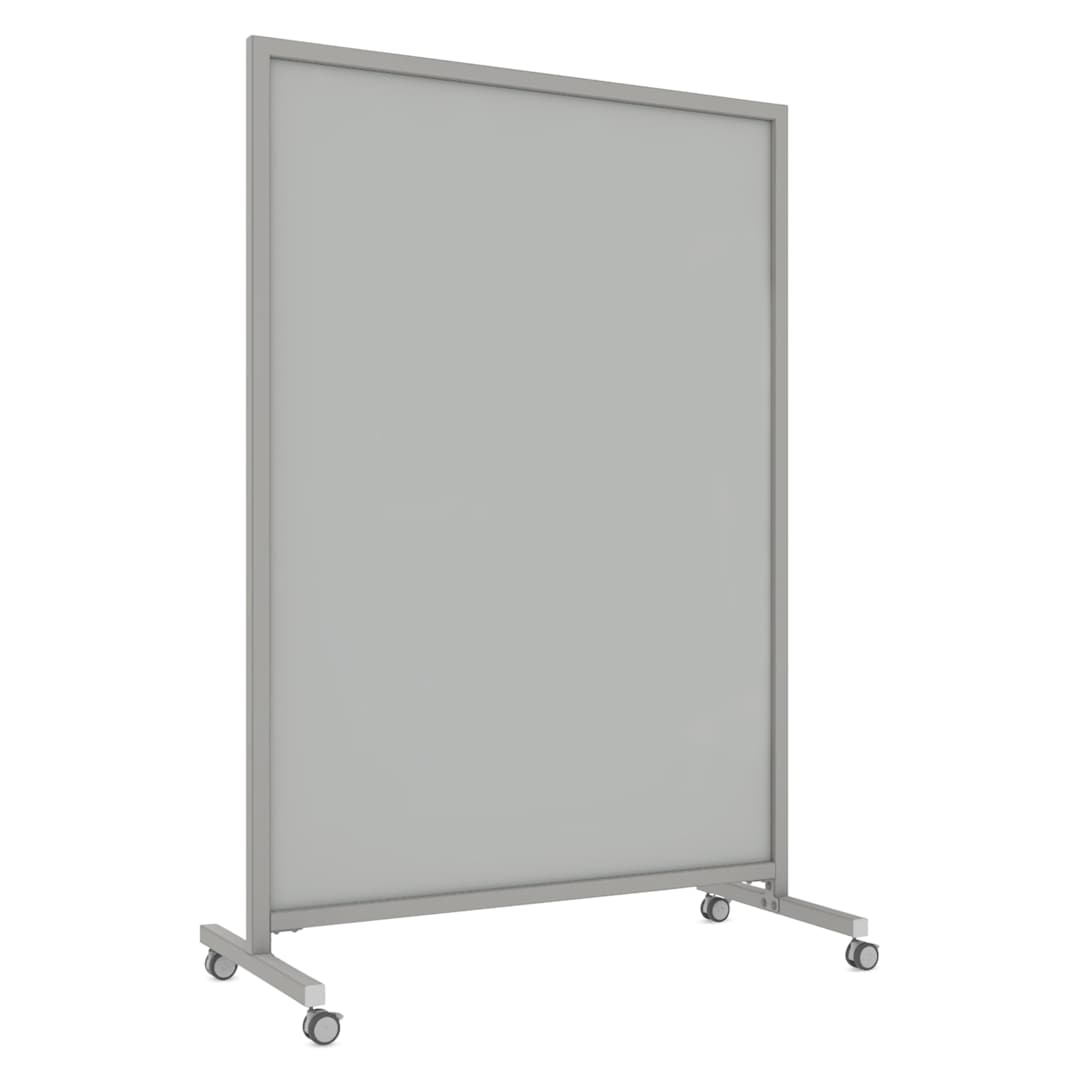 Open in modal - Ghent EZ Mobile Magnetic Glassboard - Gray, 50" x 75"