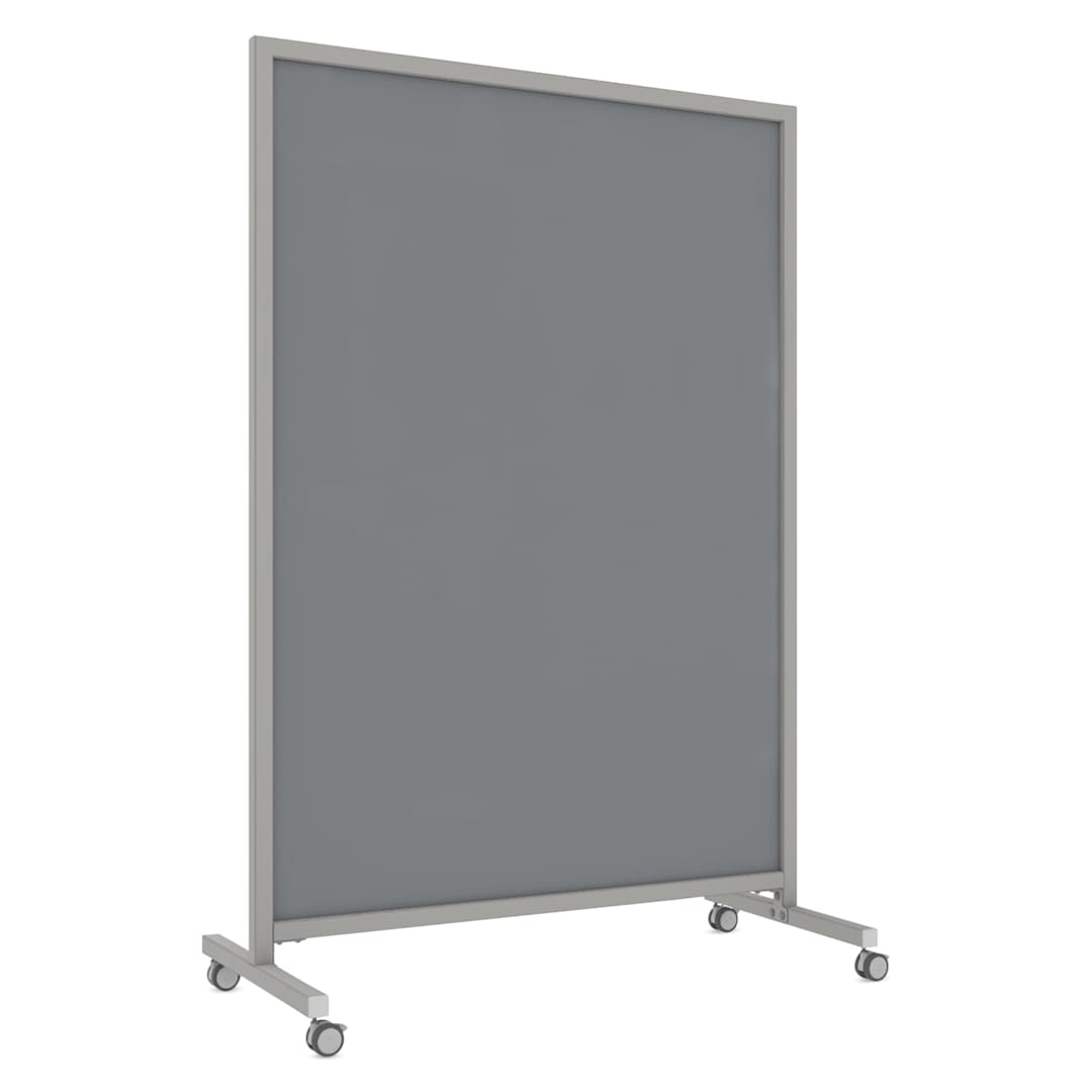 Open in modal - Ghent EZ Mobile Magnetic Glassboard - Smoke, 50" x 75"