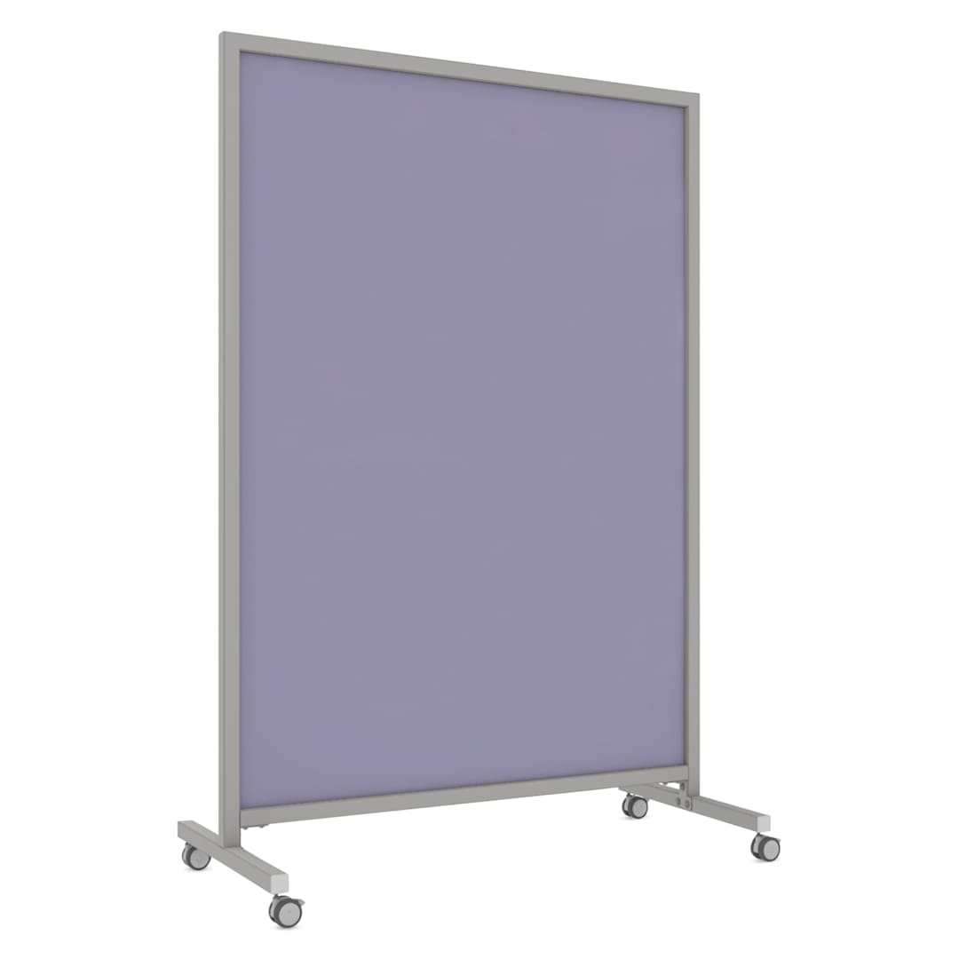 Open in modal - Ghent EZ Mobile Magnetic Glassboard - Grape, 50" x 75"