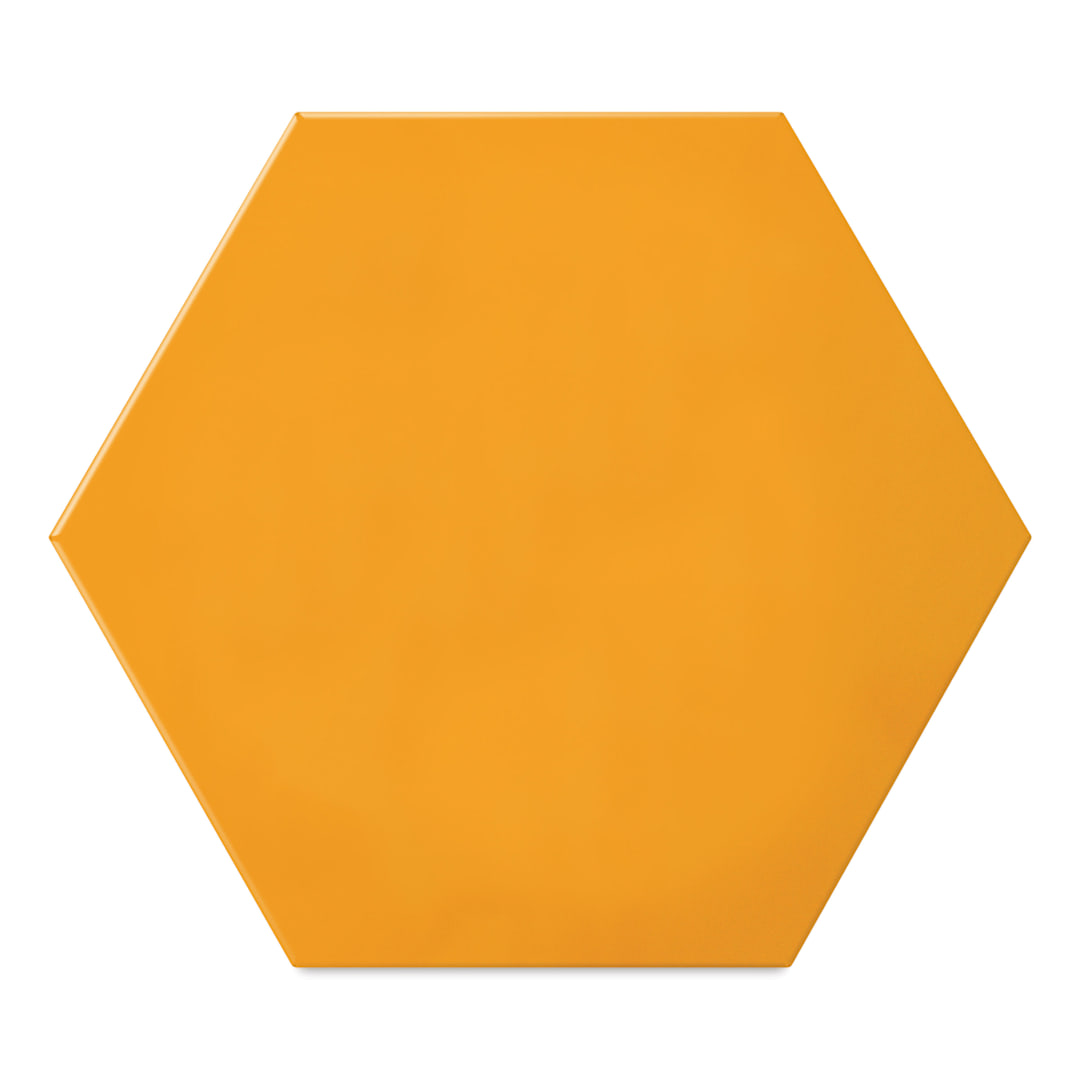 Open in modal - Ghent Hex Modular Steel Whiteboard - Marigold, 18" x 21"