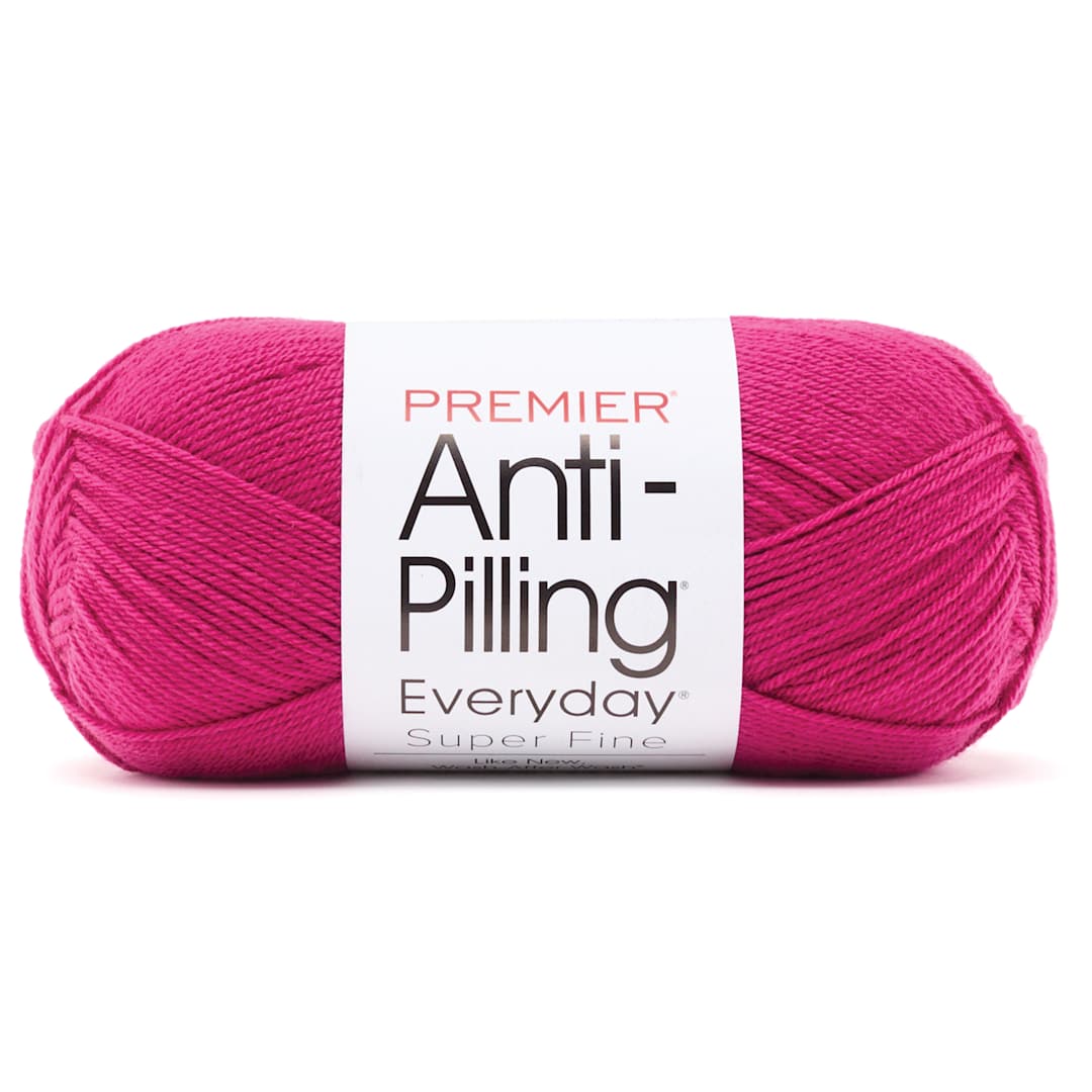 Open in modal - Premier Yarns Anti-Pilling Everyday Super Fine Yarn - Berry, 437 yds