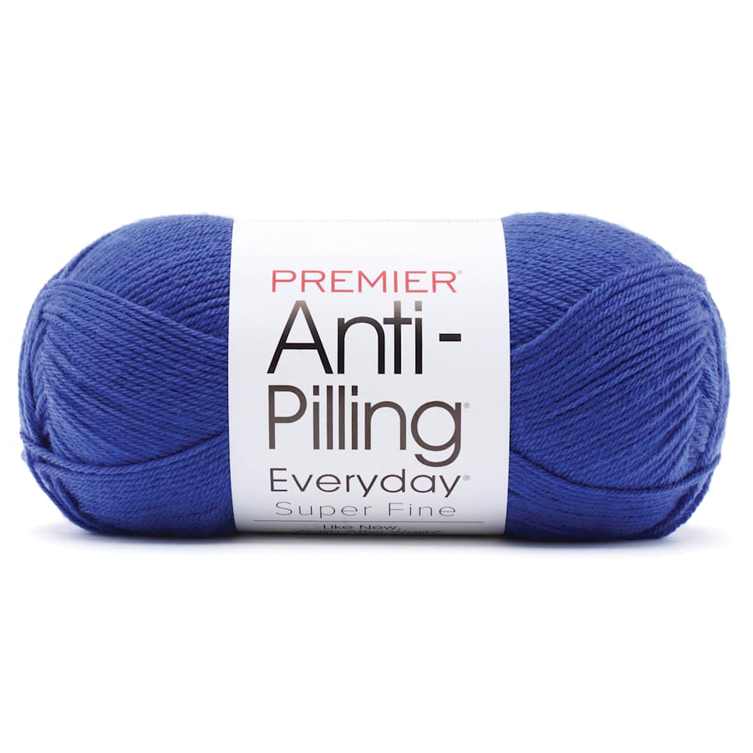 Open in modal - Premier Yarns Anti-Pilling Everyday Super Fine Yarn - Royal Blue, 437 yds