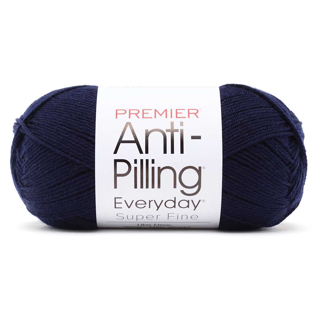 Open in modal - Premier Yarns Anti-Pilling Everyday Super Fine Yarn - Navy, 437 yds