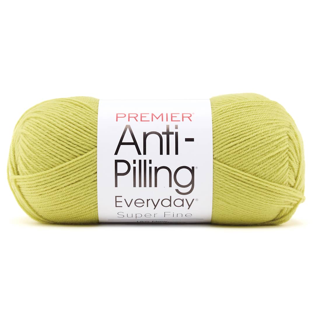 Open in modal - Premier Yarns Anti-Pilling Everyday Super Fine Yarn - Chartreuse, 437 yds