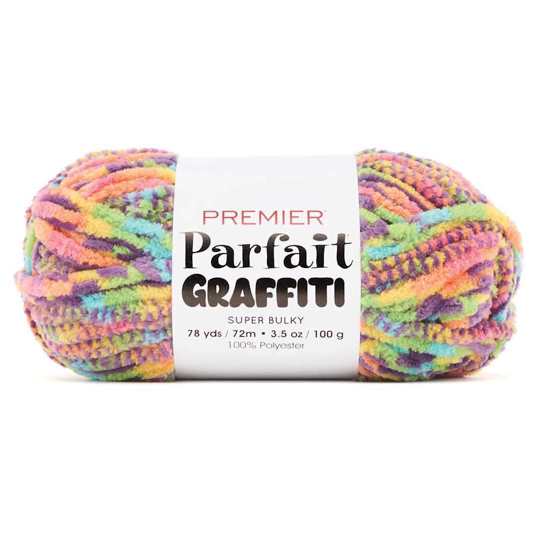 Open in modal - Premier Yarns Parfait Graffiti Yarn - Iris, 78 yds