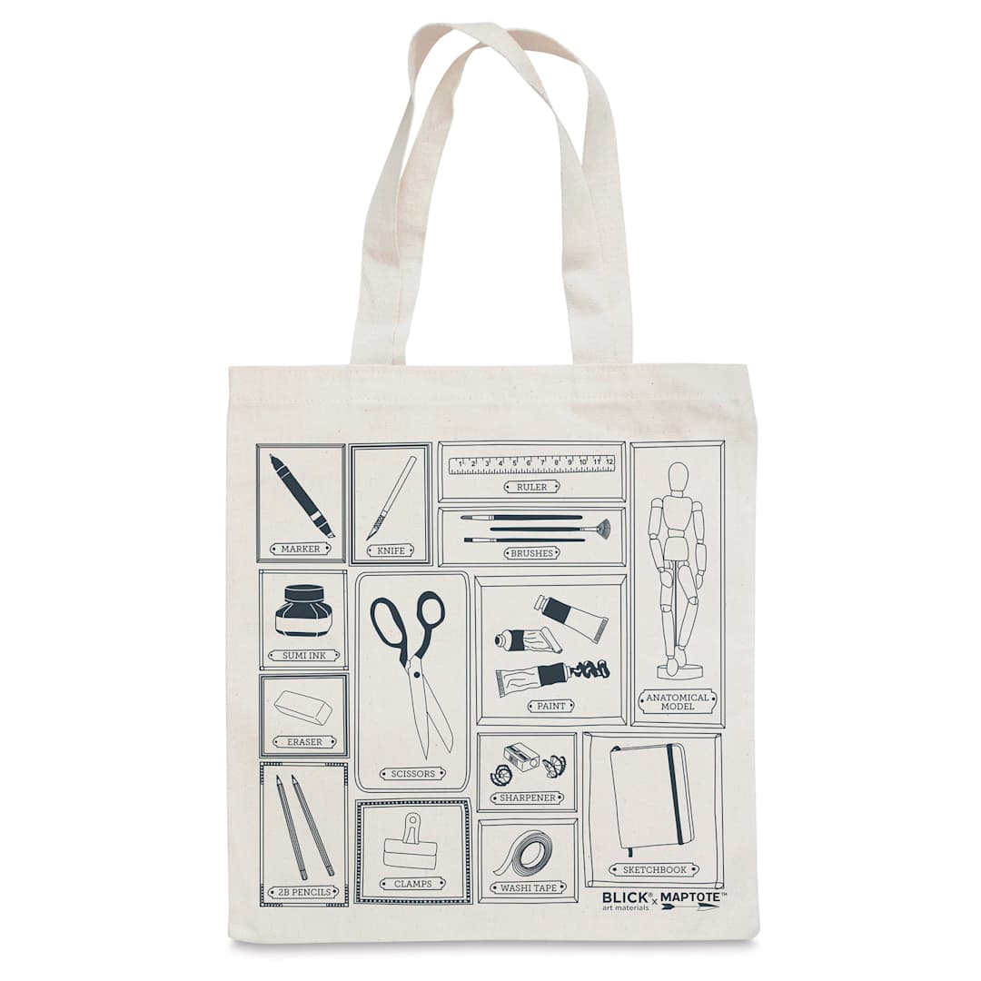 Open in modal - Blick Tote Bag by Maptote - Gray (front of tote)
