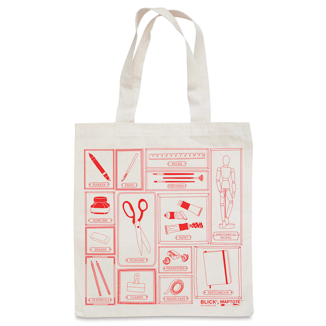Open in modal - Blick Tote Bag by Maptote - Red (front of tote)