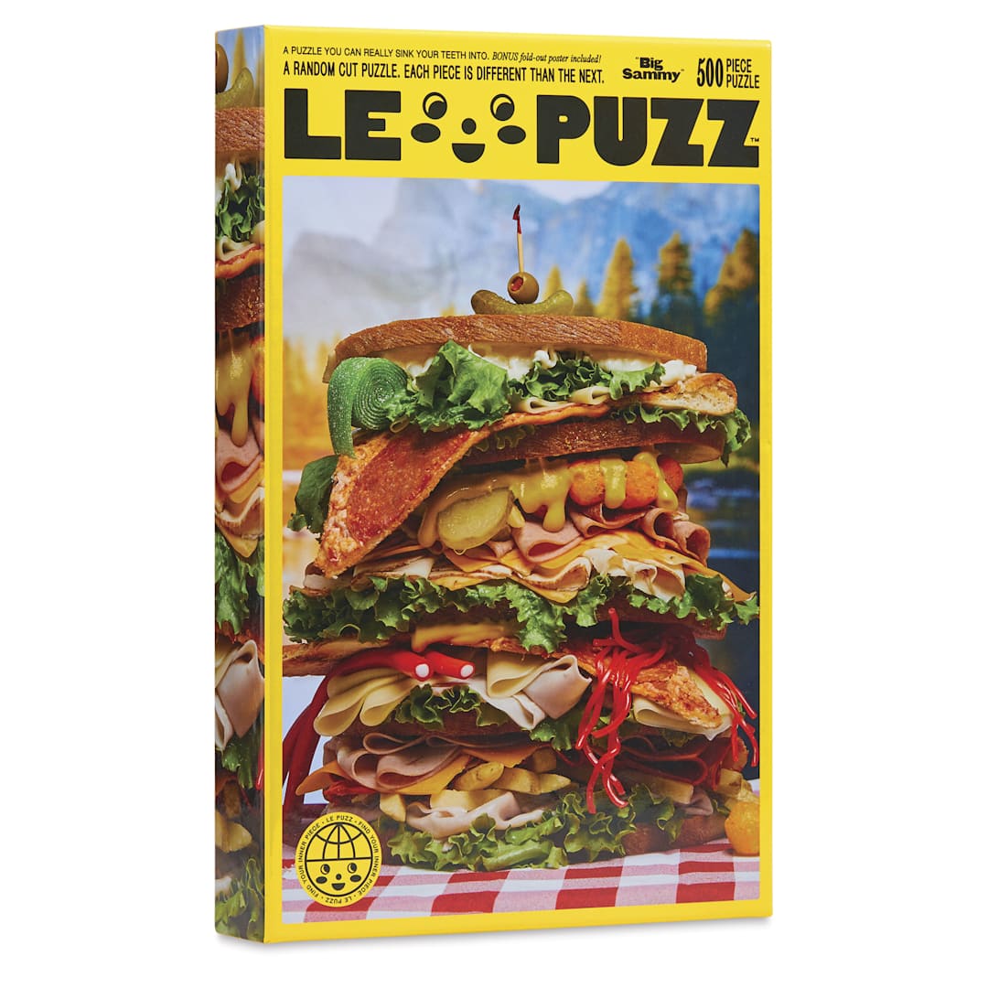 Open in modal - Le Puzz Big Sammy 500-Piece Puzzle - 18" x 25", packaging
