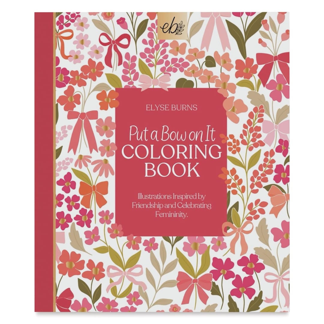 Open in modal - Elyse Breanne Put a Bow On It Coloring Book, front cover