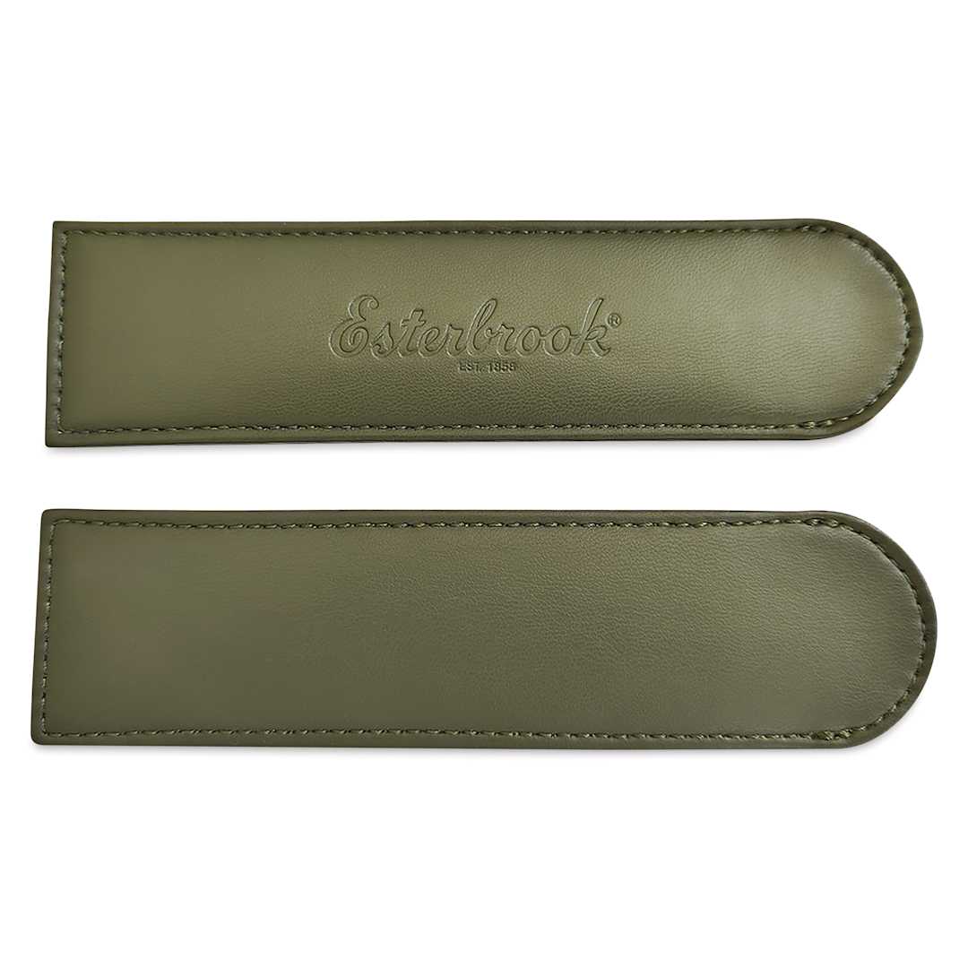 Open in modal - Esterbrook Leatherette Pen Sleeve - Moss Green