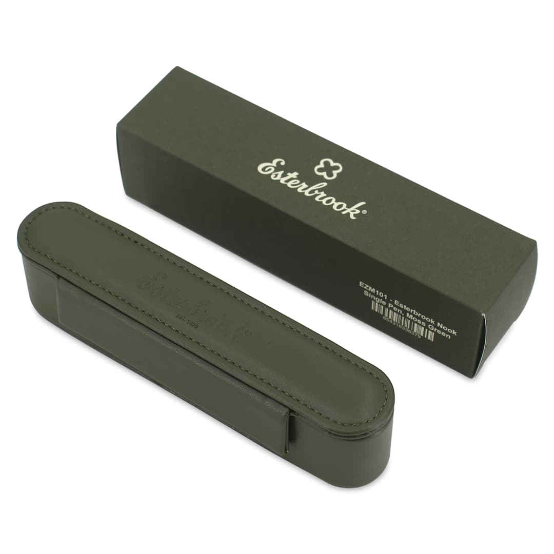 Open in modal - Esterbrook Pen Nook Pen Case - Single Pen, Moss Green