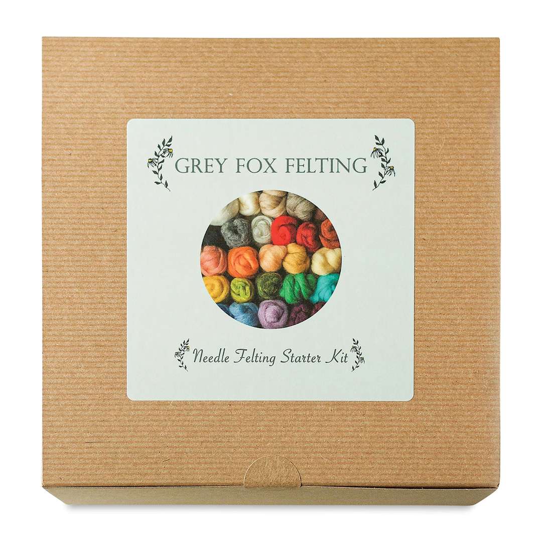 Open in modal - Grey Fox Felting Needle Felting Starter Kit (Front of packaging)