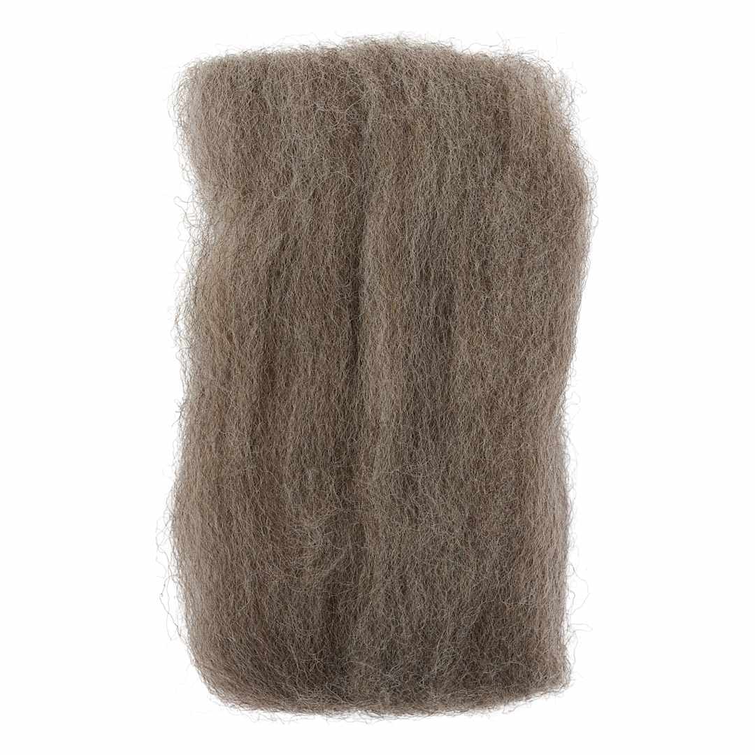 Open in modal - Wistyria Editions 100% Wool Roving - Medium Grey, 14"