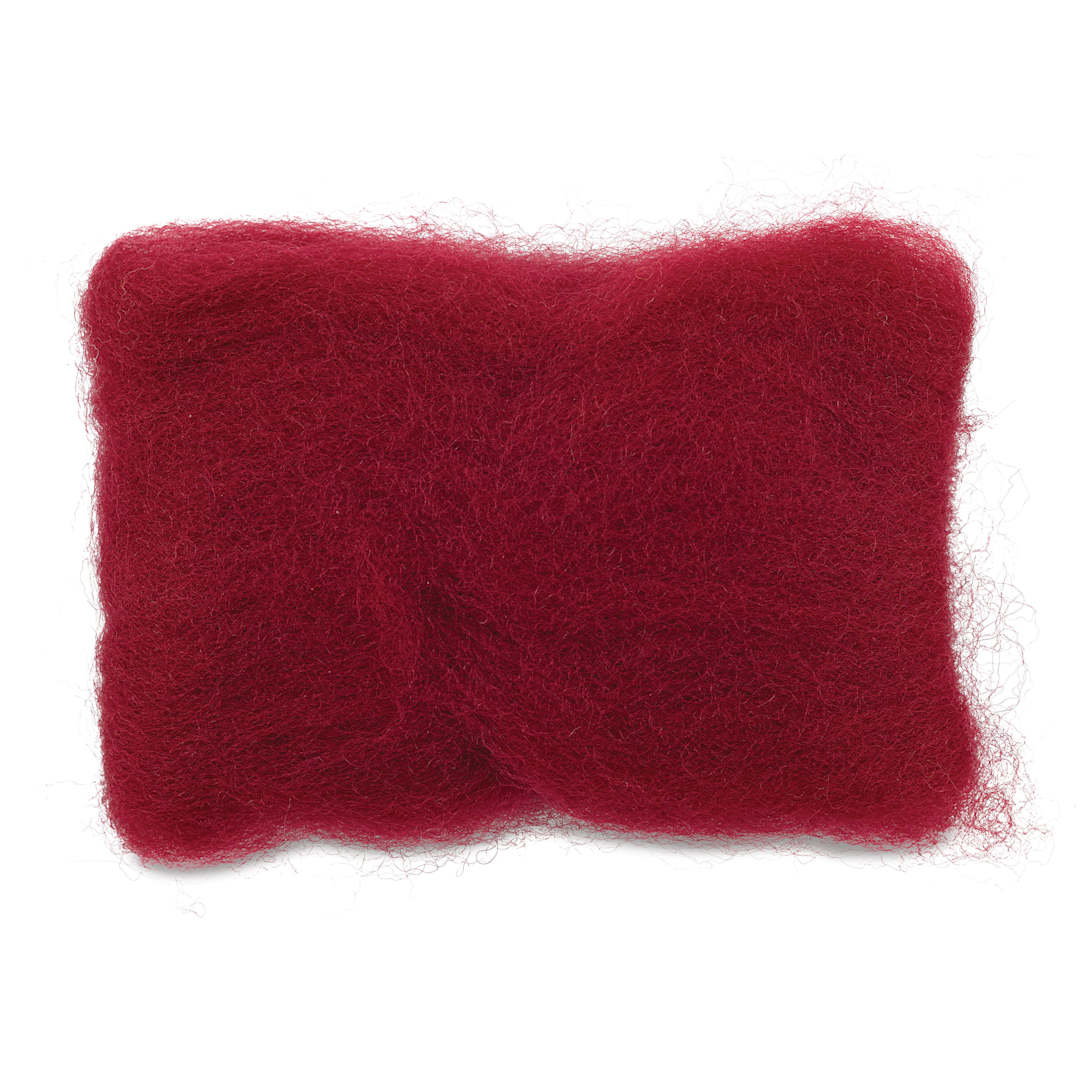 Open in modal - Wistyria Editions 100% Wool Roving - Cherry, 14"