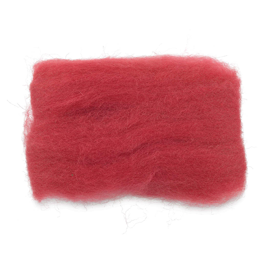 Open in modal - Wistyria Editions 100% Wool Roving - Berry, 14"