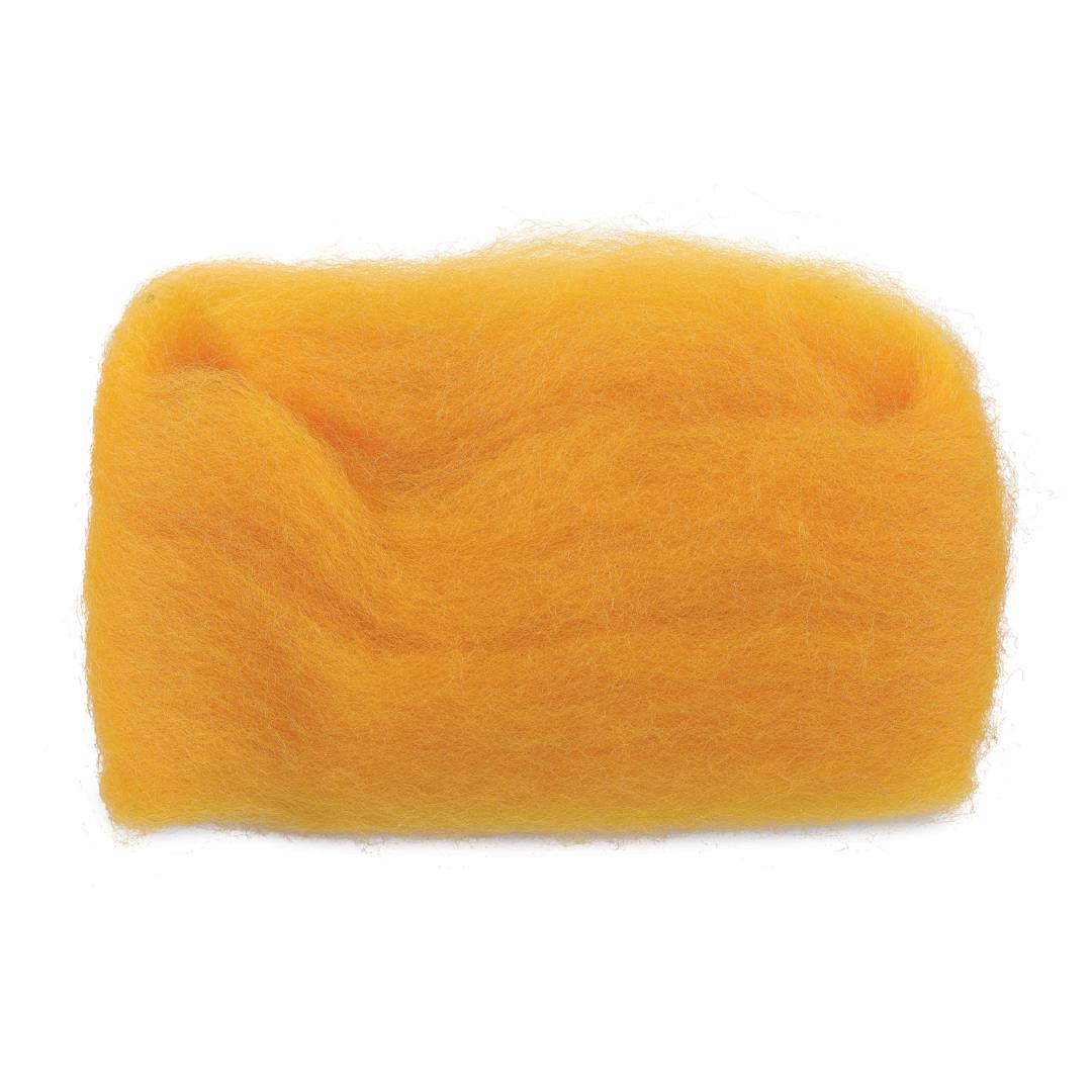 Open in modal - Wistyria Editions 100% Wool Roving - Marigold, 14"