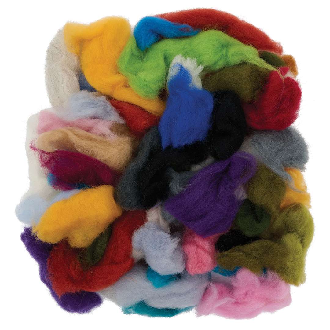 Open in modal - Wistyria Editions 100% Wool Roving Bits & Ends - 2 oz Bag