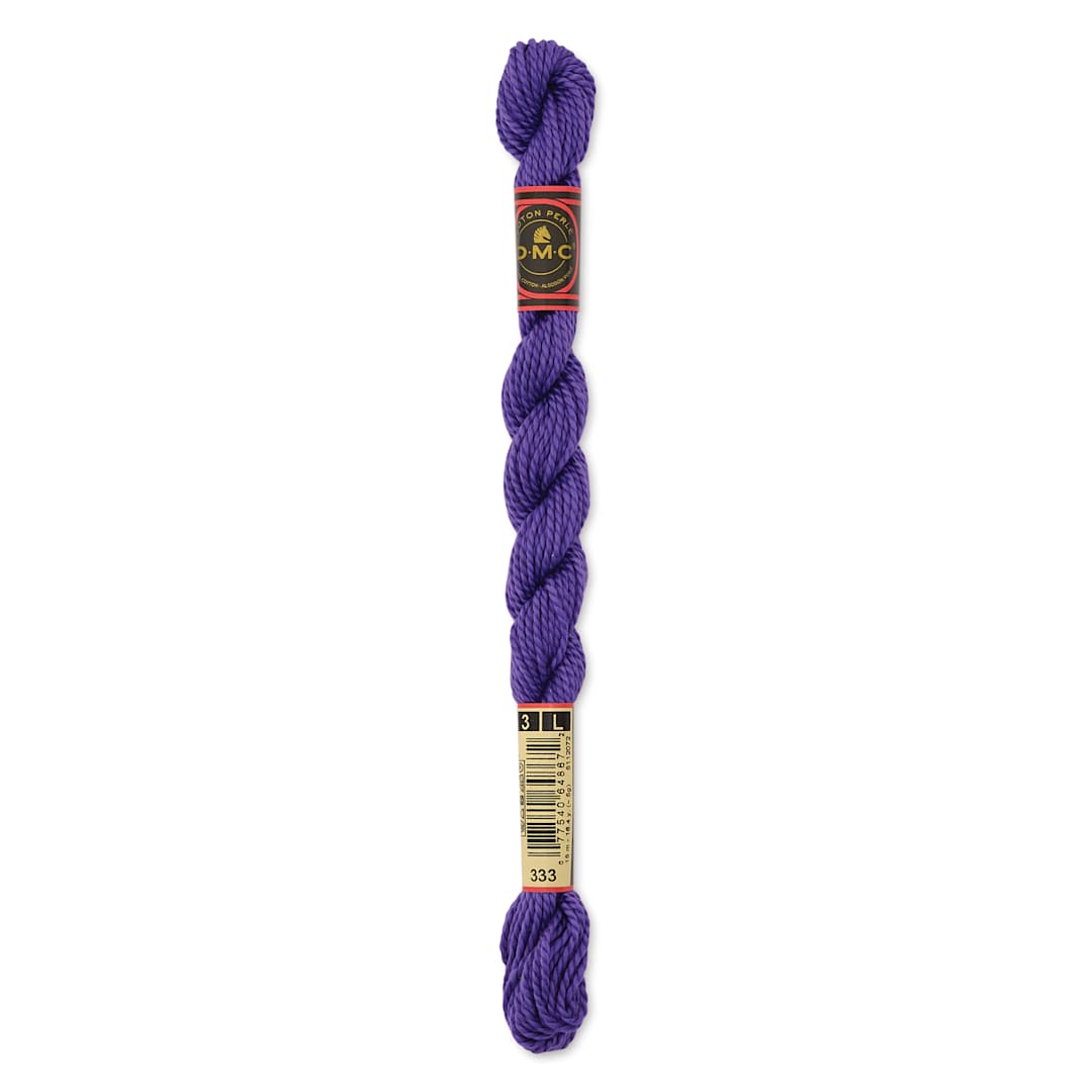Open in modal - DMC Pearl Cotton Thread - 333 Very Dark Blue Violet, Size 3