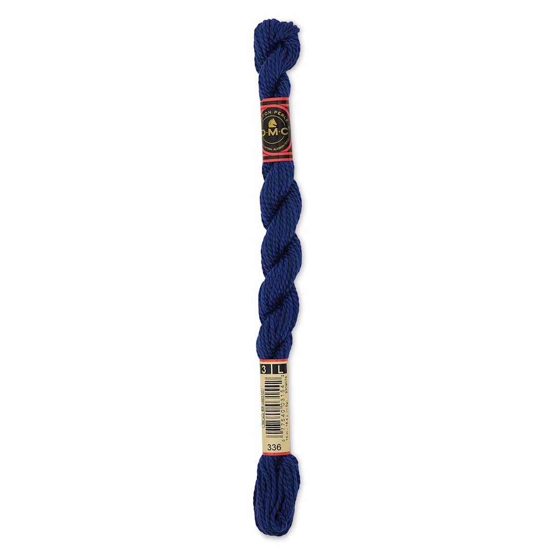 Open in modal - DMC Pearl Cotton Thread - 336 Navy Blue, Size 3