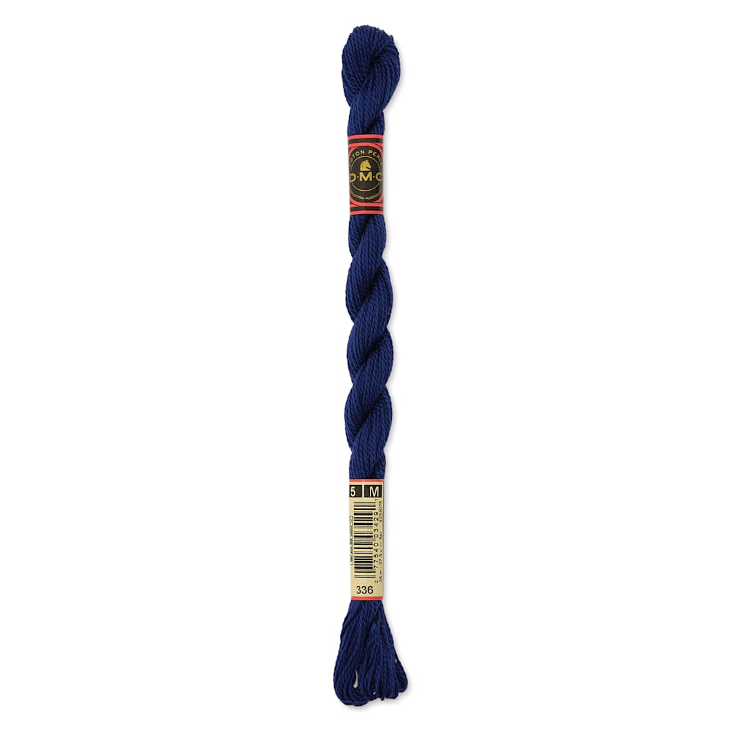 Open in modal - DMC Pearl Cotton Thread - 336 Navy Blue, Size 5