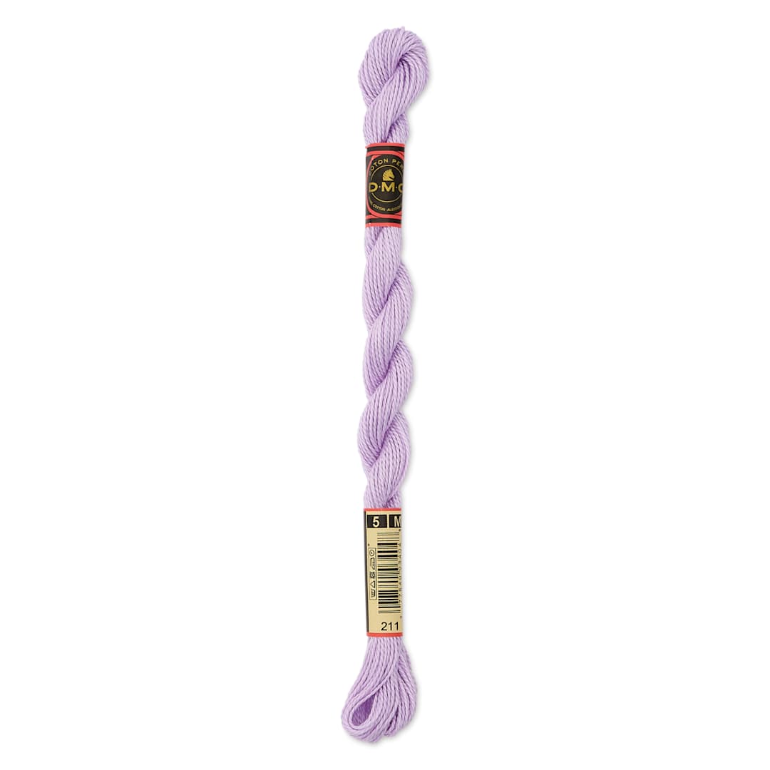 Open in modal - DMC Pearl Cotton Thread - 211 Light Lavender, Size 5
