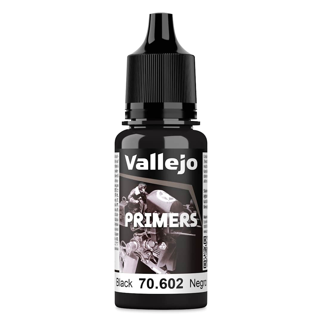 Open in modal - Vallejo Airbrush Primer - Black, 18 ml