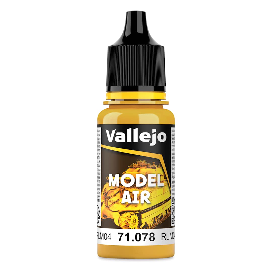 Open in modal - Vallejo Model Air Acrylic Paint - Yellow RLM04, 18 ml