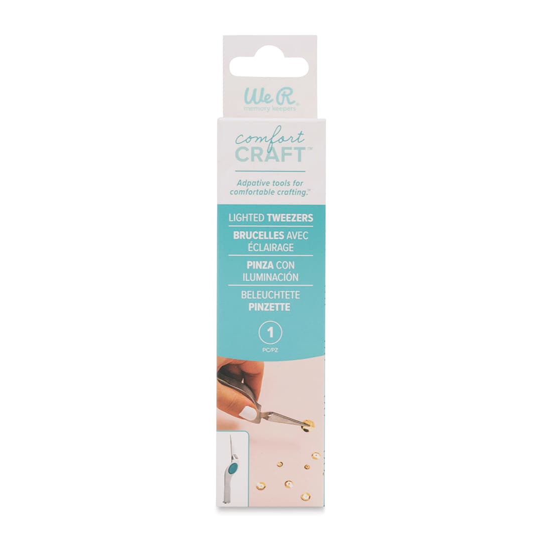Open in modal - We R Memory Keepers Comfort Craft Lighted Tweezers - 6.12" x 1.44", In Package