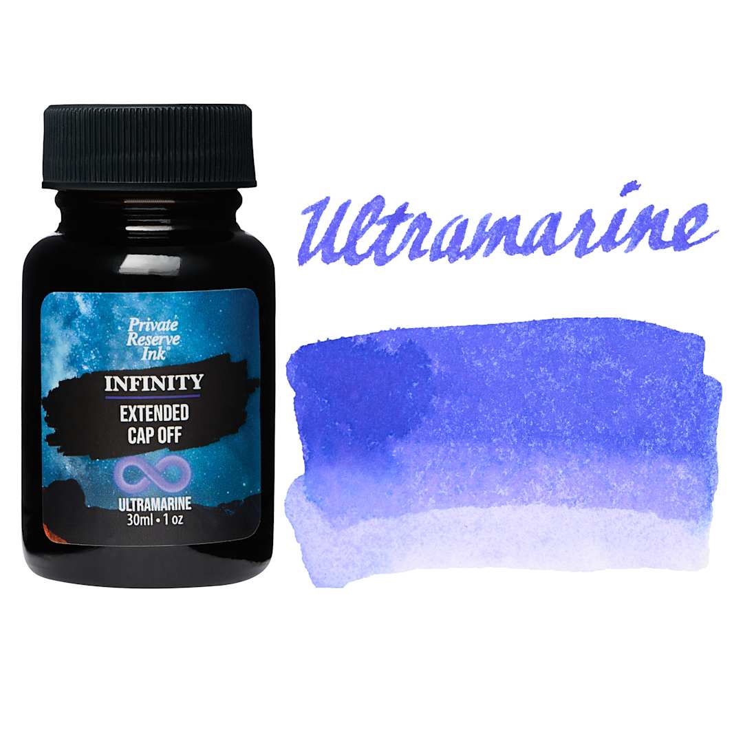 Open in modal - Private Reserve Infinity Ink - Ultramarine, 30 ml bottle and swatch