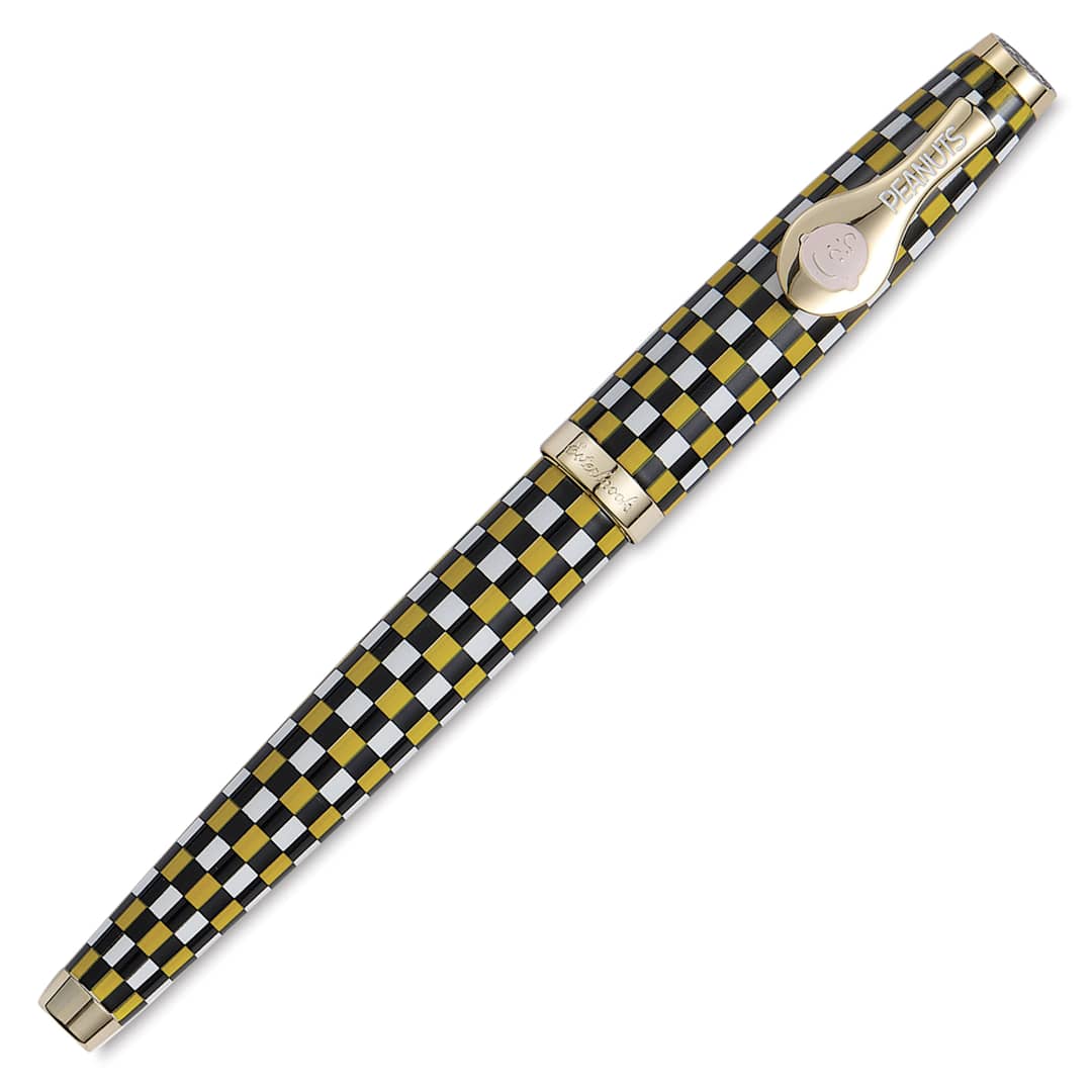 Open in modal - Esterbrook Peanuts 75th Anniversary Fountain Pen - Charlie Brown, Fine Nib with cap on