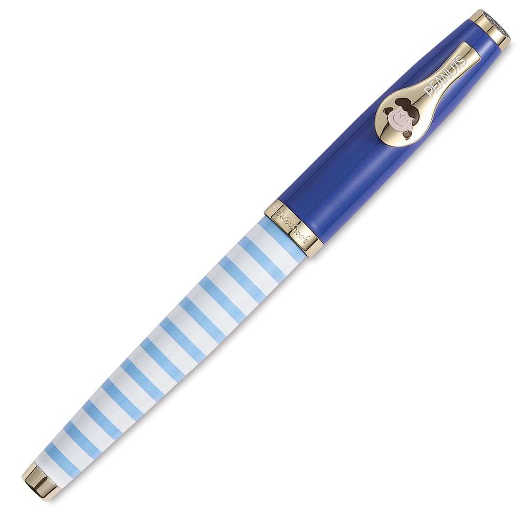 Open in modal - Esterbrook Peanuts 75th Anniversary Fountain Pen - Lucy, Medium Nib with cap on