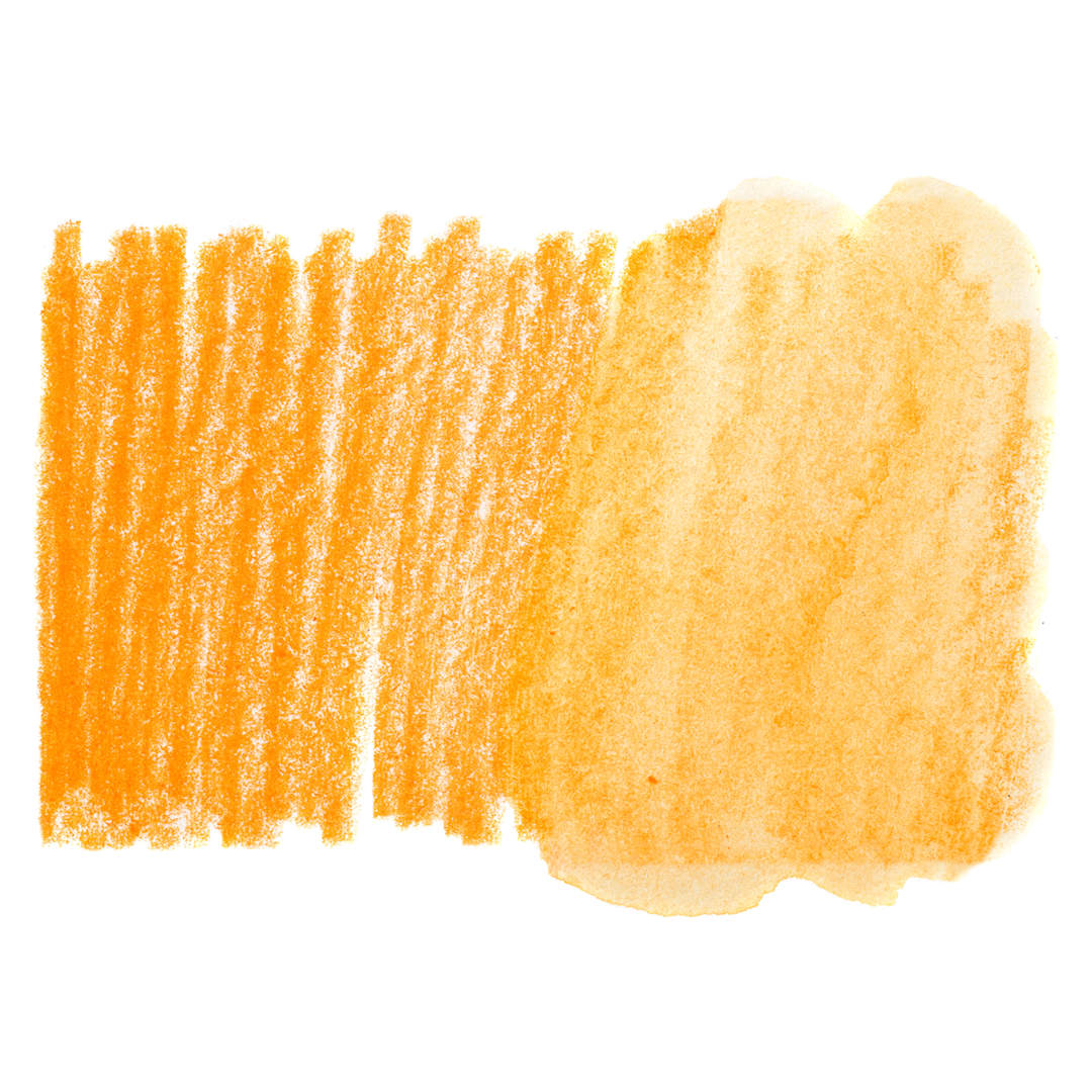 Open in modal - Holbein Artists' Watercolor Pencil - Permanent Yellow Orange, 038 swatch