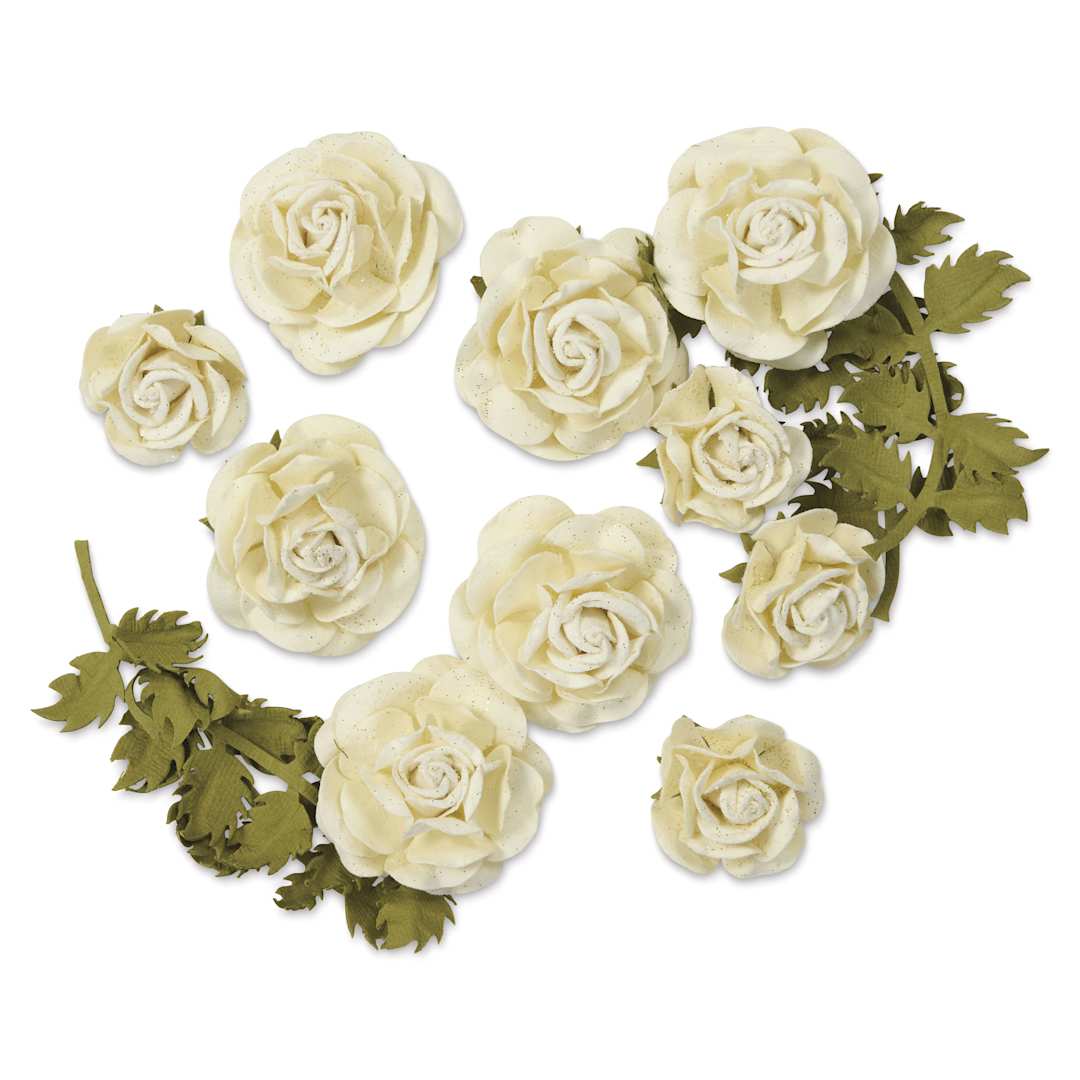 Open in modal - Little Birdie Whitney Paper Flowers - Amor Mio, Pkg of 14