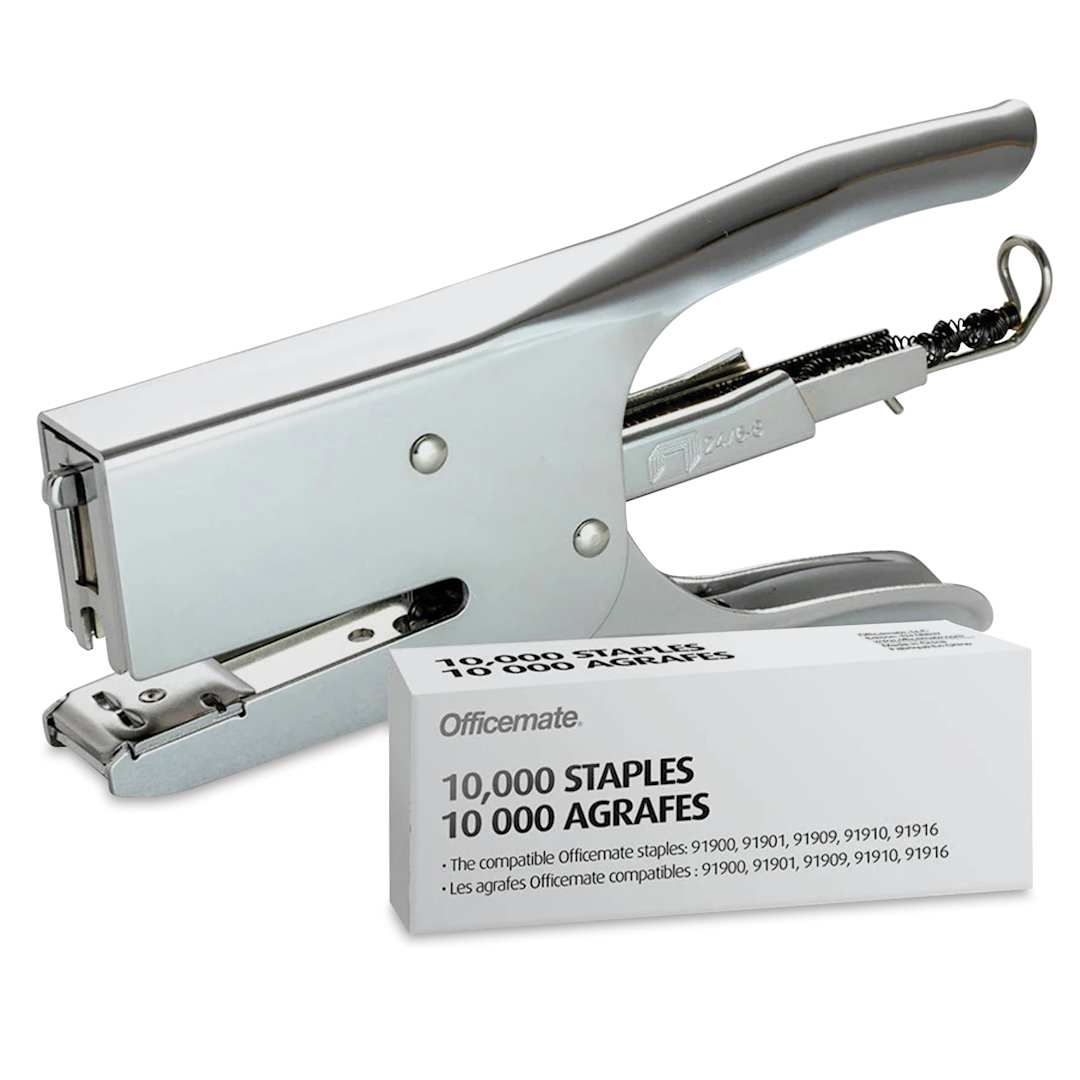 Open in modal - Officemate Classic Plier Stapler with box of staples