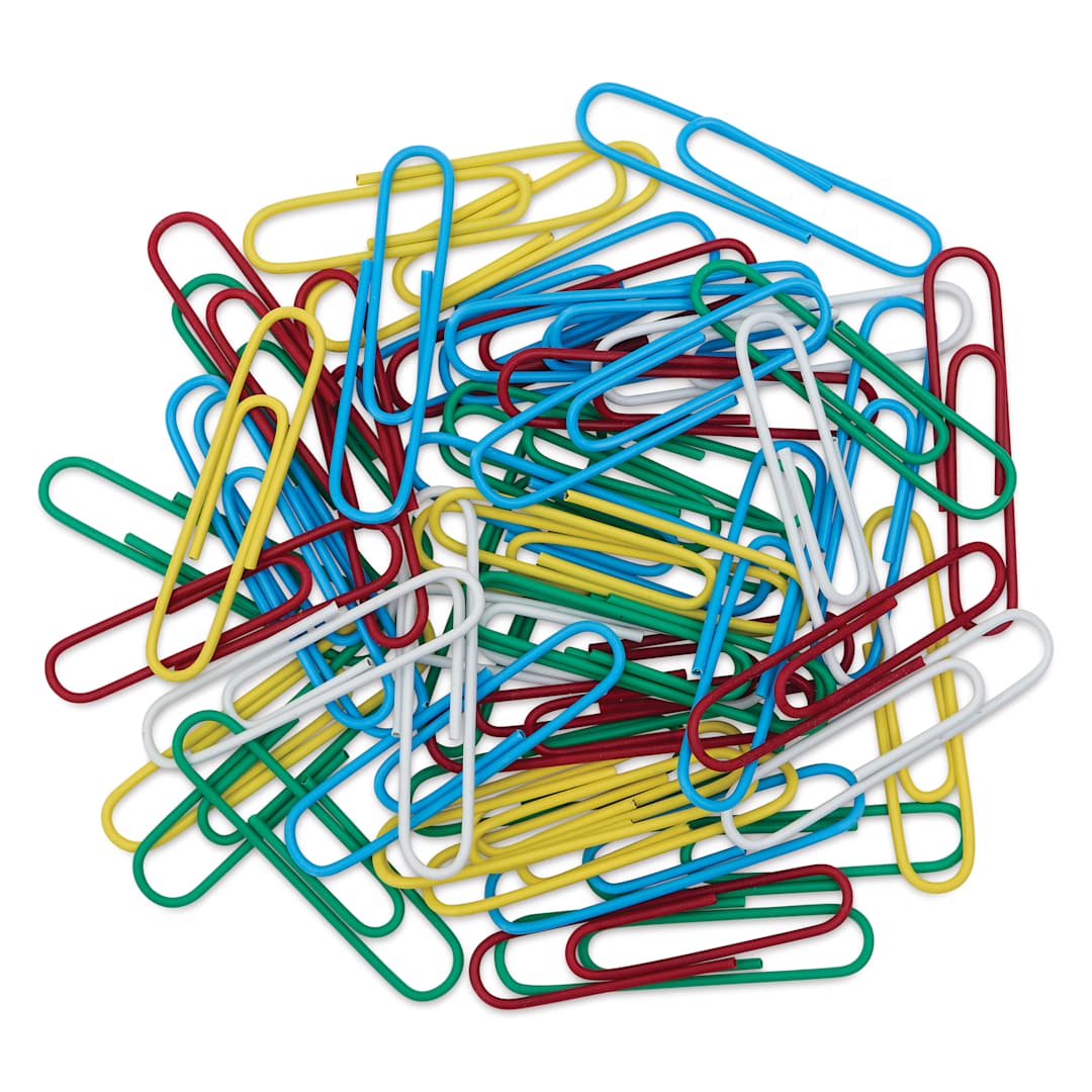 Open in modal - Charles Leonard Paper Clips - Pkg of 40, Jumbo, Assorted Colors