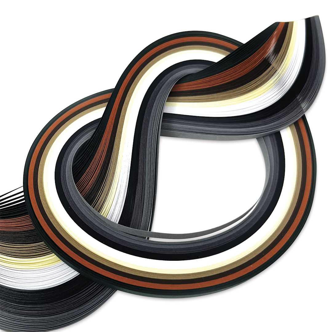 Open in modal - Quilled Creations Mixed Quilling Papers - Earth Tone Colors, Pkg of 100