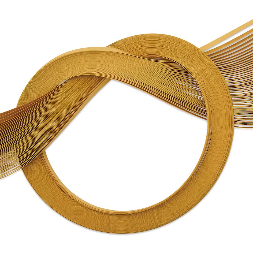 Open in modal - Quilled Creations Metallic Quilling Paper - Pkg of 50, Gold, 1/8"