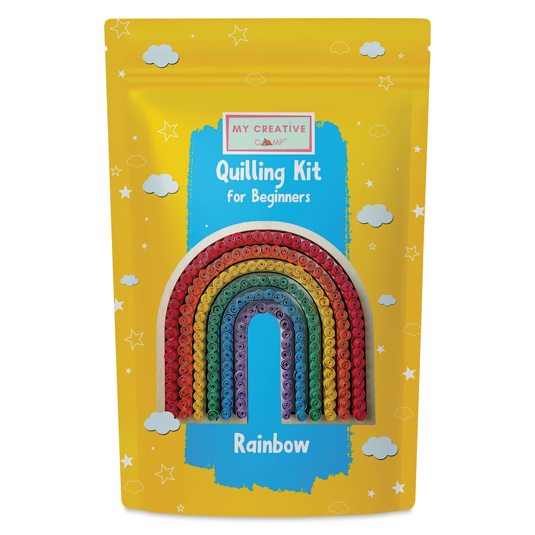 Open in modal - My Creative Camp Beginner Quilling Craft Kit - Rainbow front of packaging