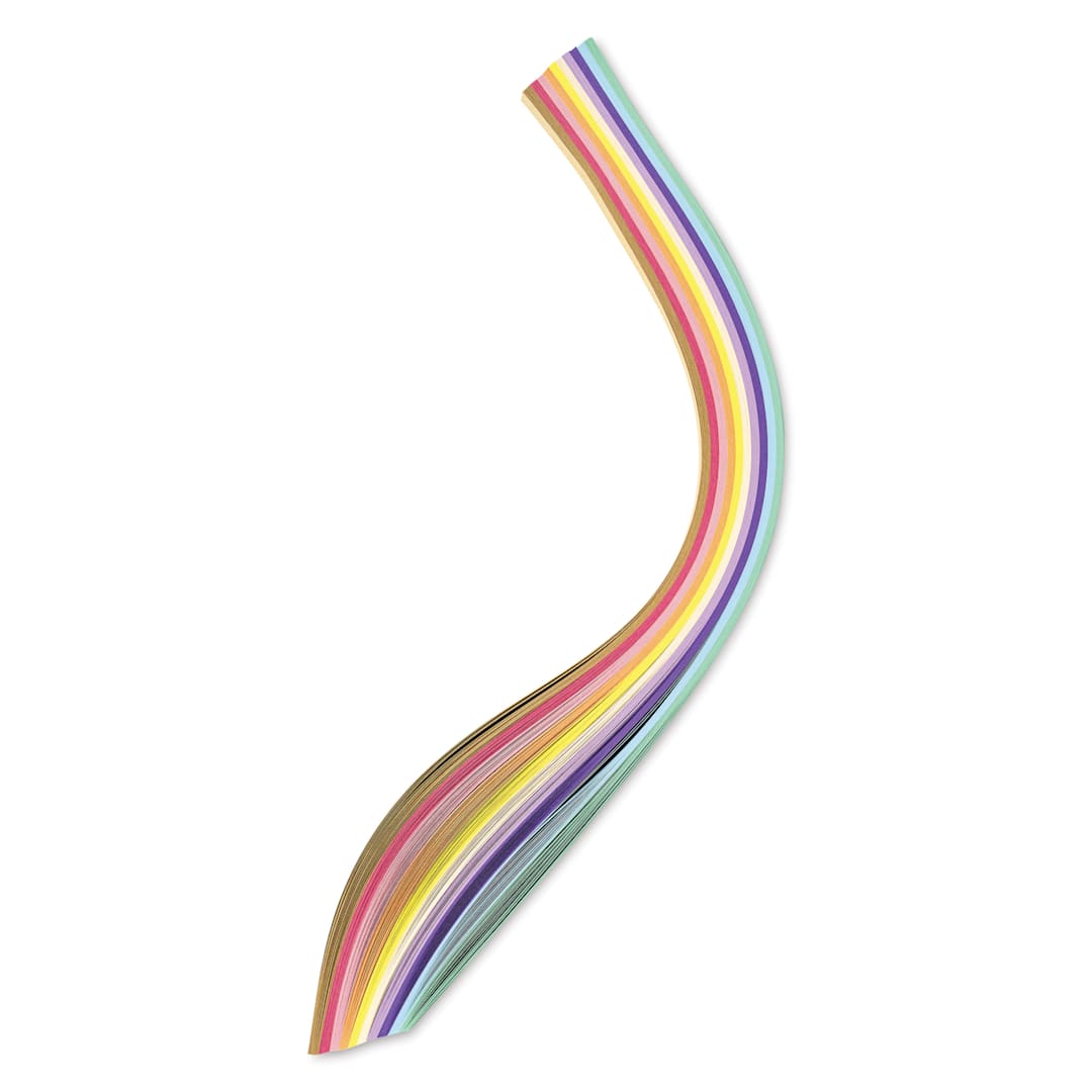 Open in modal - Folia Paper Weaving Strips - Pkg of 200, Assorted Pastels, 0.6" x 20"